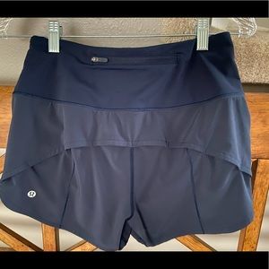 Lululemon high rise speed up shorts